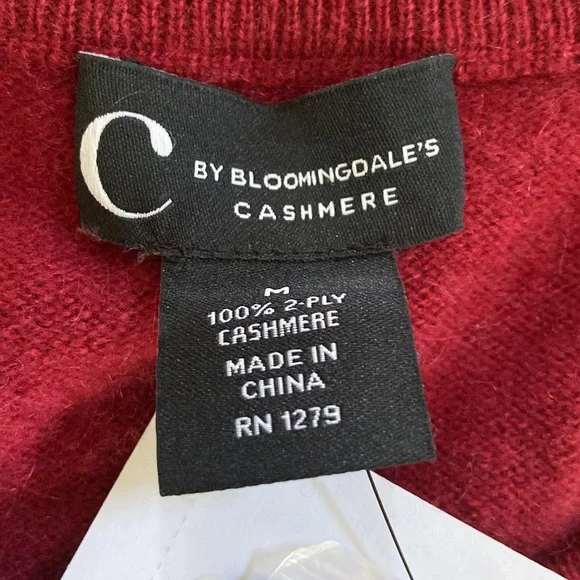 NWT - C by Bloomingdale’s Women’s Cashmere Crewneck Sweater - Picture 4 of 11